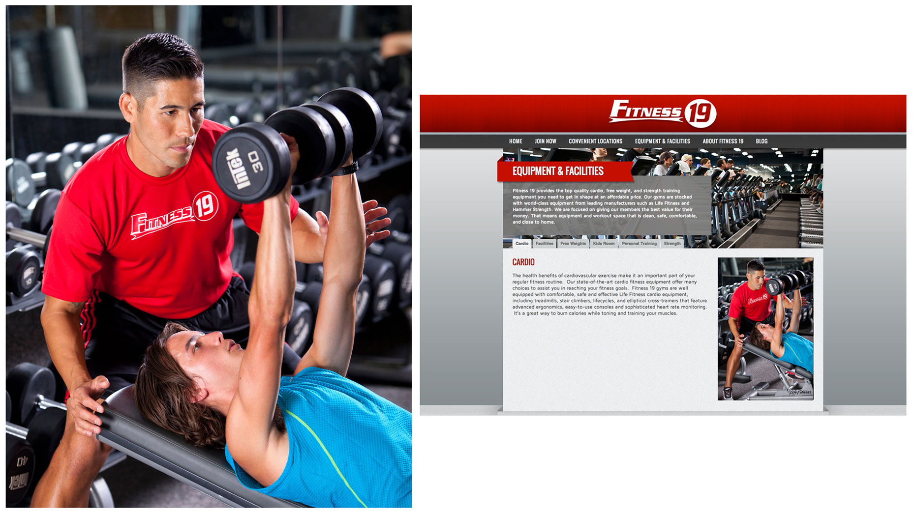 Fitness 19 Promotional Website Photography
